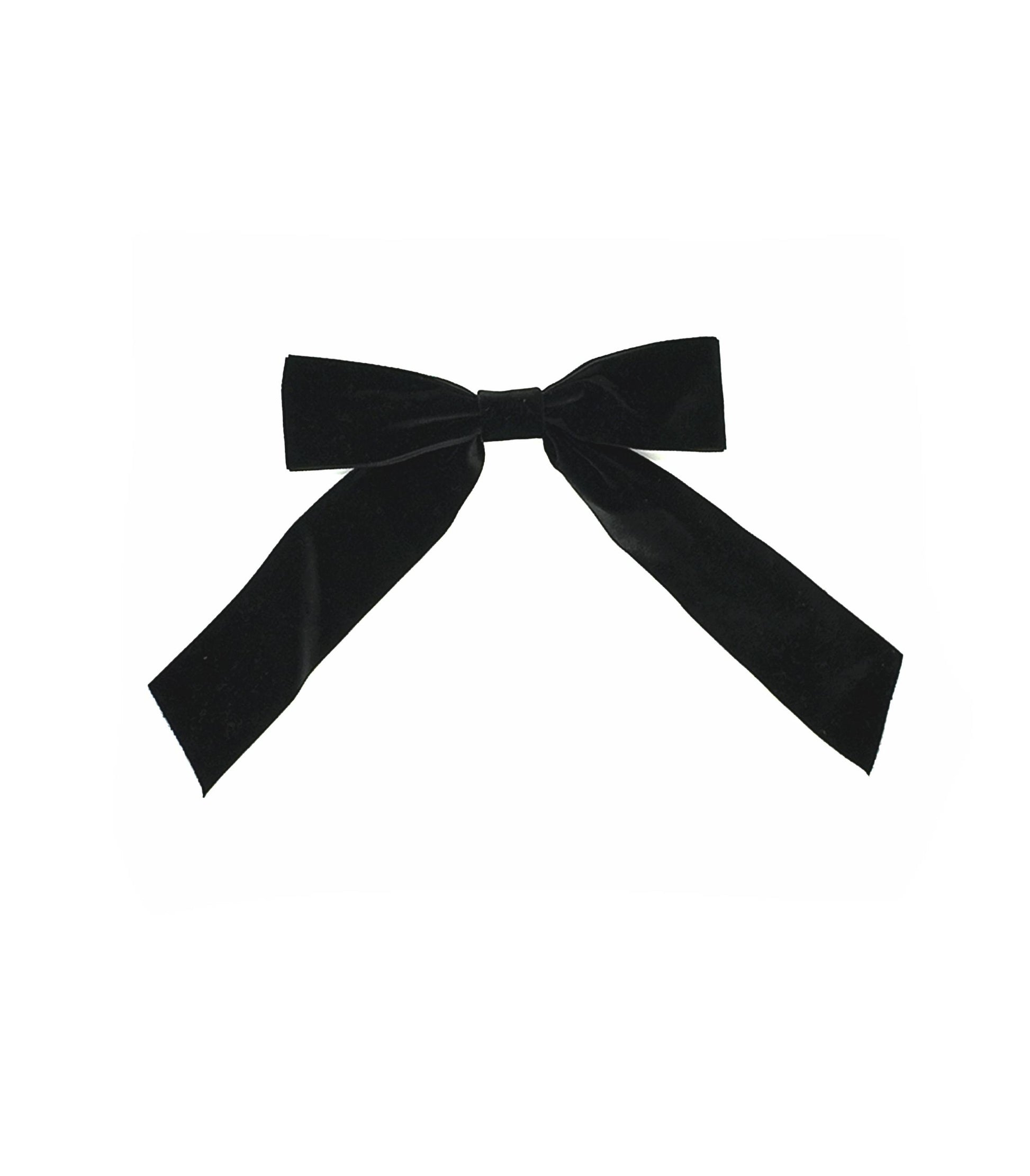 Black Bow Hair Clip Accessory to match with the Black and White Tweed set